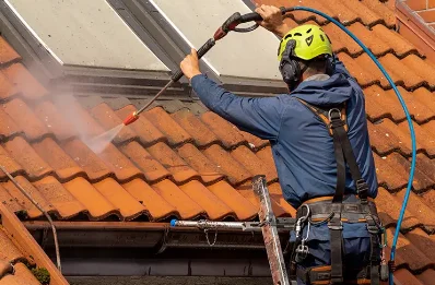 Démoussage et hydrofuge de toiture à Lods